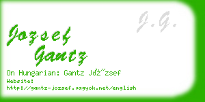 jozsef gantz business card